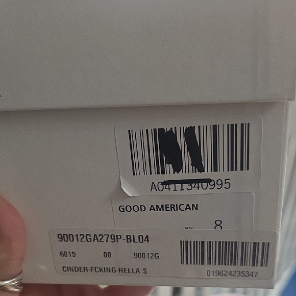 Good American Blue Transparent Heels Size 8 NWT - Picture 8 of 9